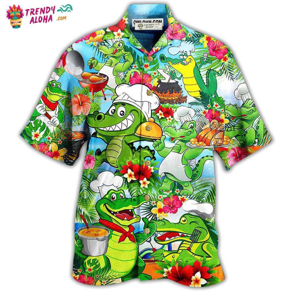 Chef Animals Alligator Hawaiian Shirt – Trendy Aloha Chef Animals Alligator Hawaiian Shirt – Trendy Aloha