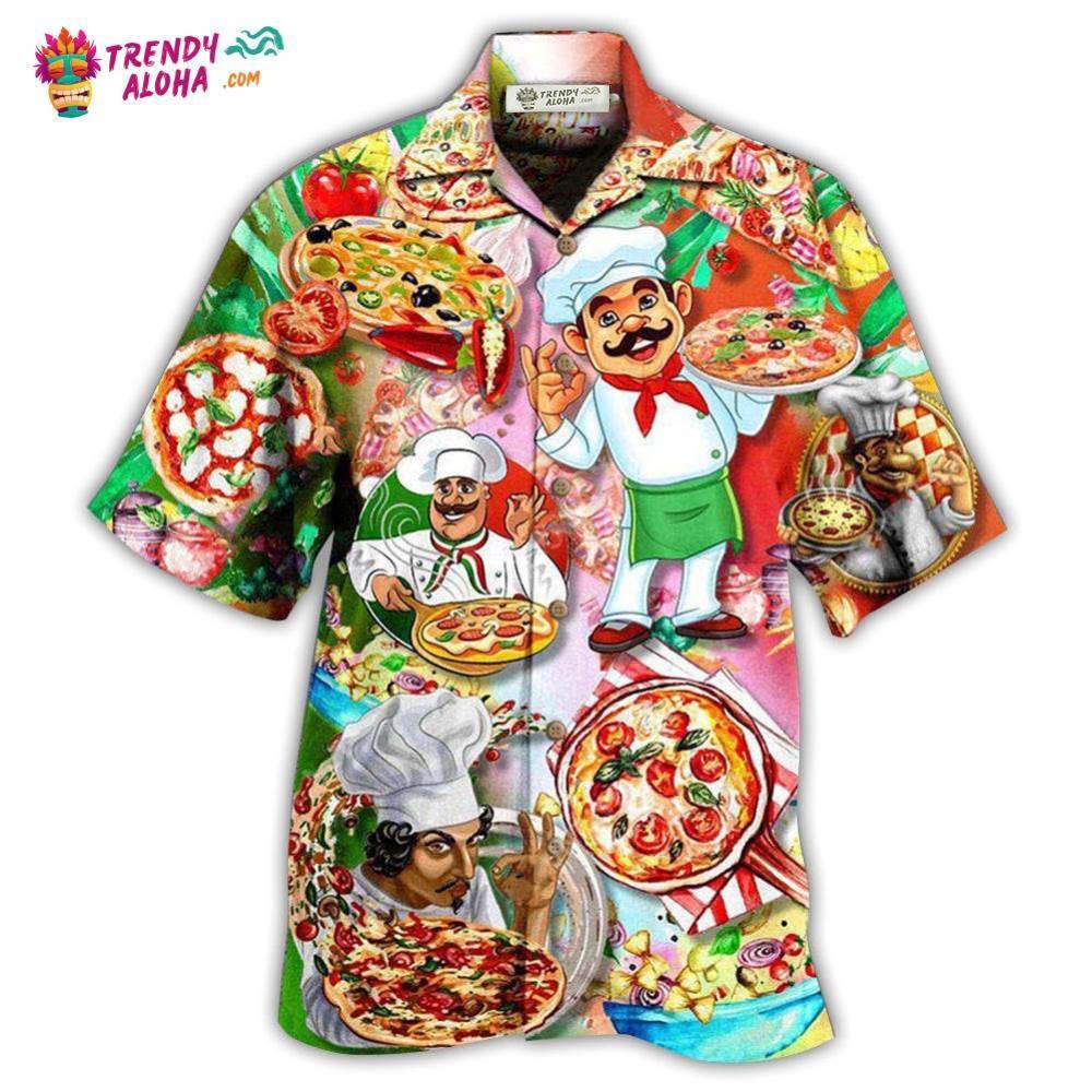 Chef Pizza A Slice A Day Keeps The Sad Away Hawaiian Shirt – Trendy Aloha
