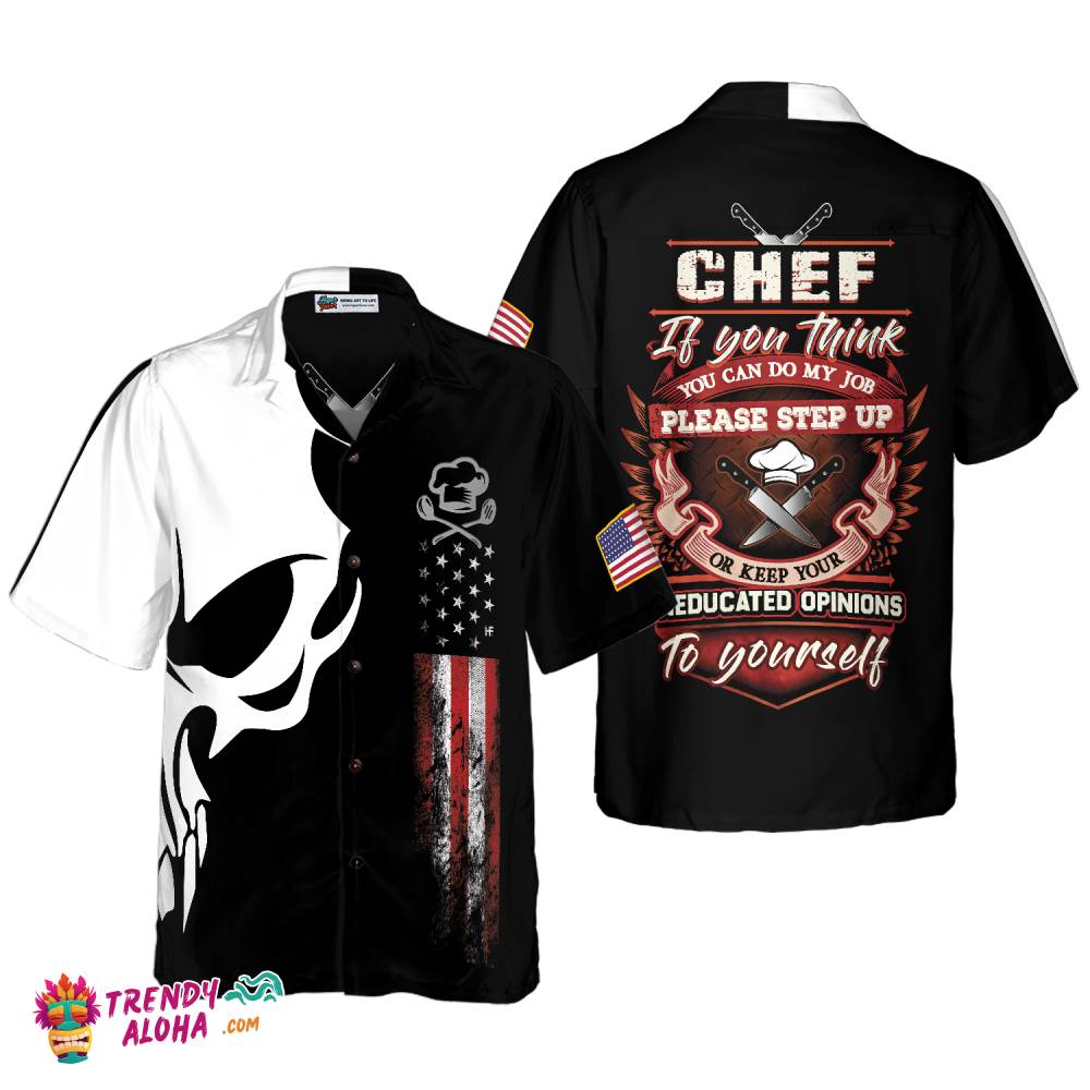 Chef Proud Skull 5 Hawaiian Shirt Chef Proud Skull 5 Hawaiian Shirt