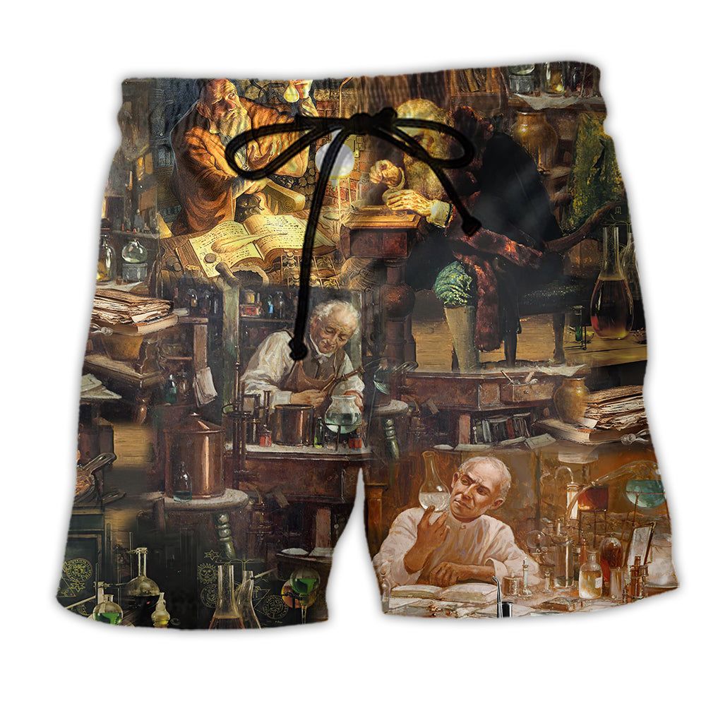 Chemistry One Thing That You Can’t Fake Is Chemistry Retro Trendy Aloha Hawaiian Beach Shorts Chemistry One Thing That You Can’t Fake Is Chemistry Retro Trendy Aloha Hawaiian Beach Shorts