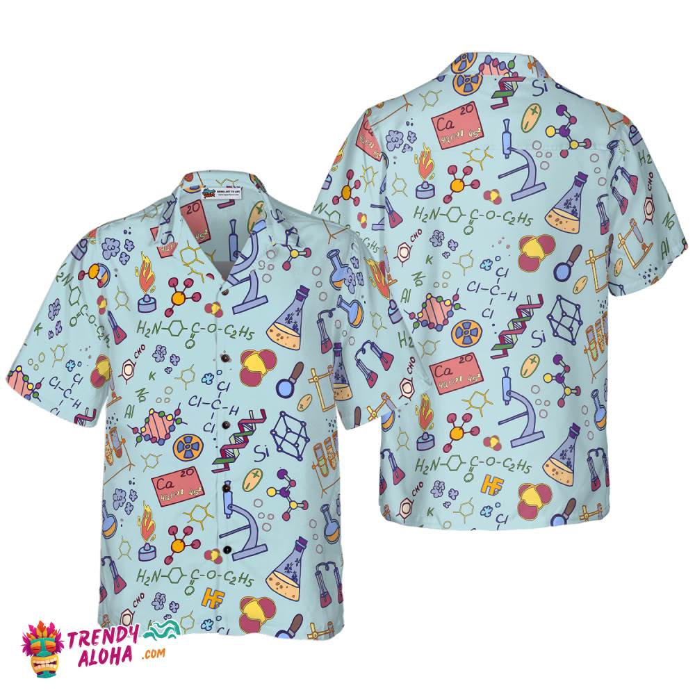 Chemistry Teacher Pattern Hawaiian Shirt