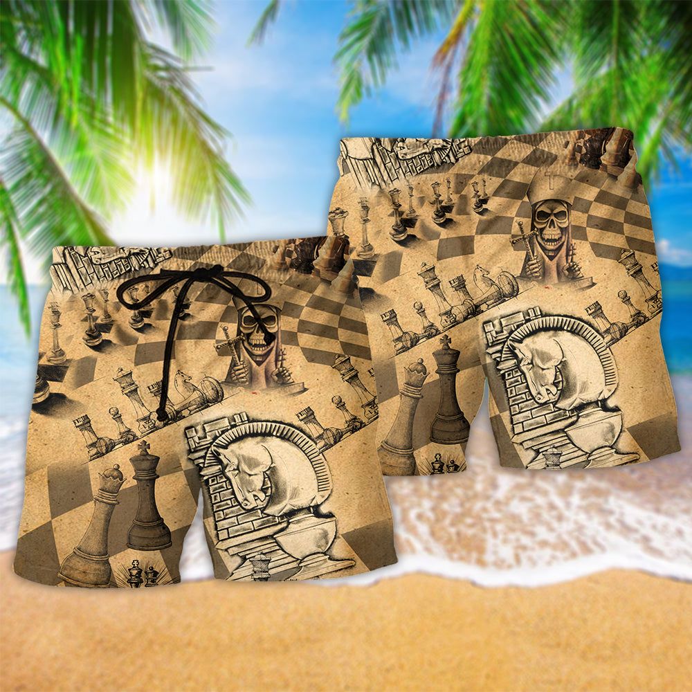 Chess Amazing Love It Vintage Trendy Aloha Hawaiian Beach Shorts