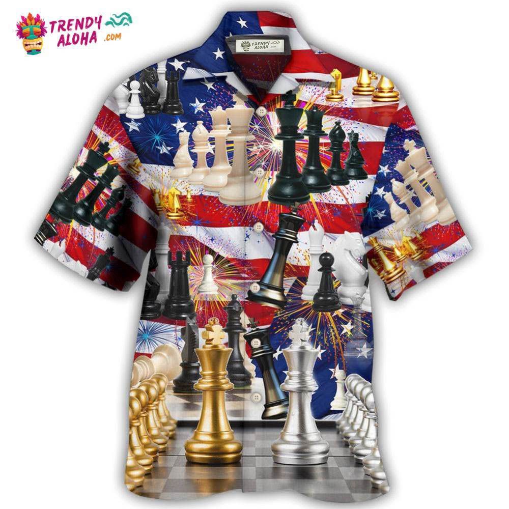 Chess And Firework Independence Day Hawaiian Shirt – Trendy Aloha Chess And Firework Independence Day Hawaiian Shirt – Trendy Aloha
