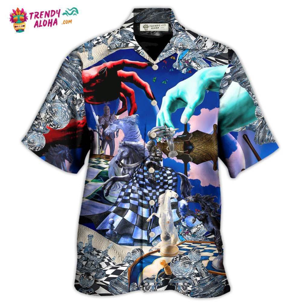 Chess God Playing Chess With The Devil Hawaiian Shirt – Trendy Aloha Chess God Playing Chess With The Devil Hawaiian Shirt – Trendy Aloha
