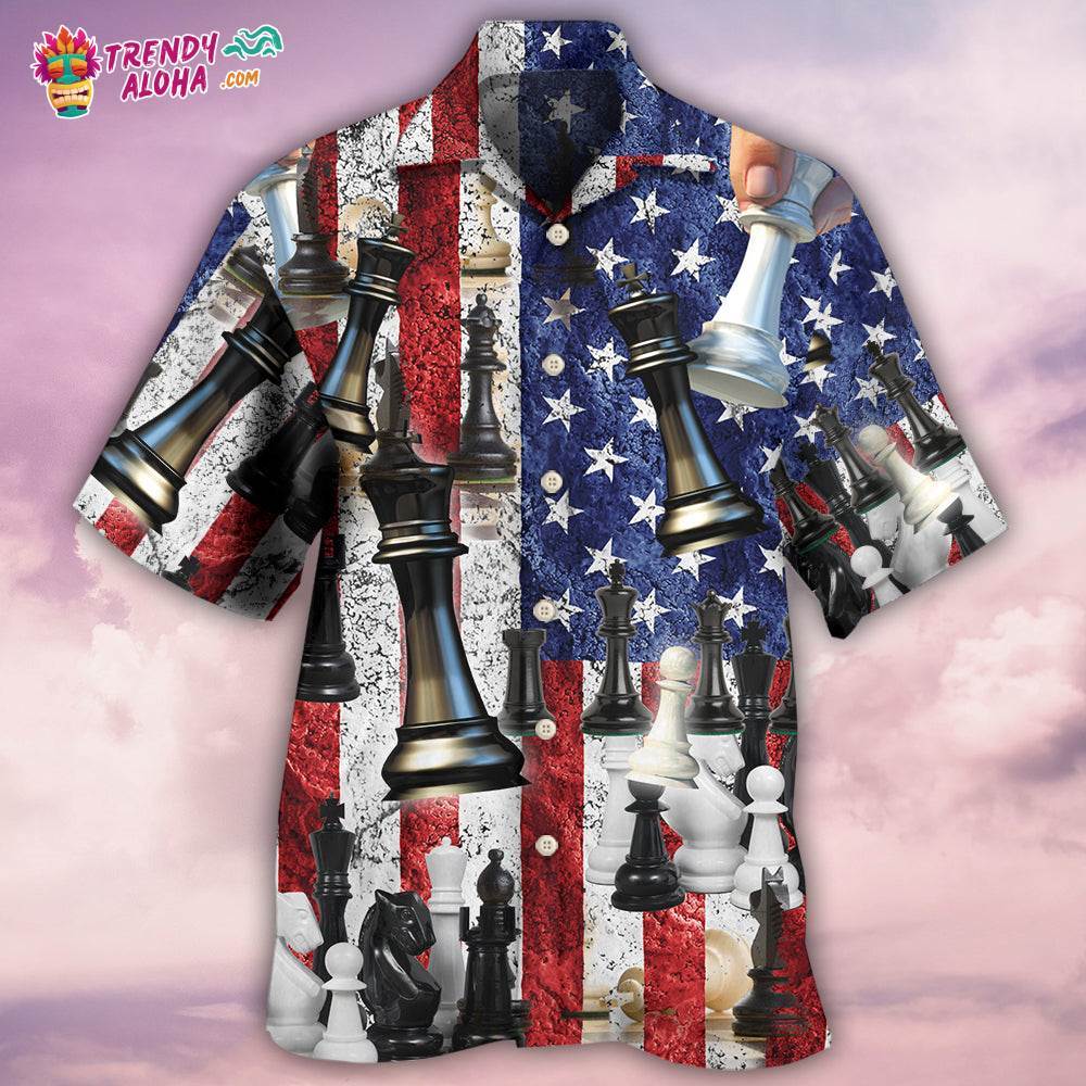 Chess Independence Day Let’S Celebrate With Chess Hawaiian Shirt – Trendy Aloha