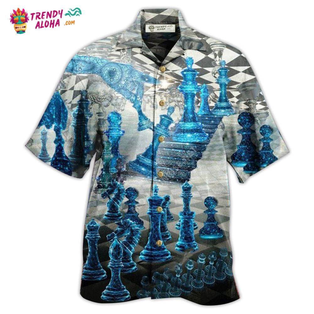 Chess Is Like A Game Blue Hawaiian Shirt – Trendy Aloha Chess Is Like A Game Blue Hawaiian Shirt – Trendy Aloha