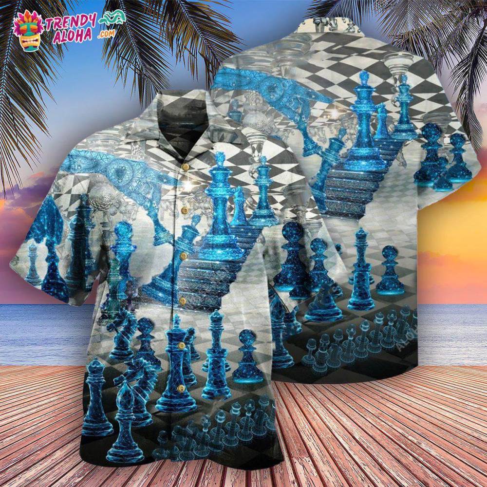 Chess Is Like A Game Blue Hawaiian Shirt – Trendy Aloha