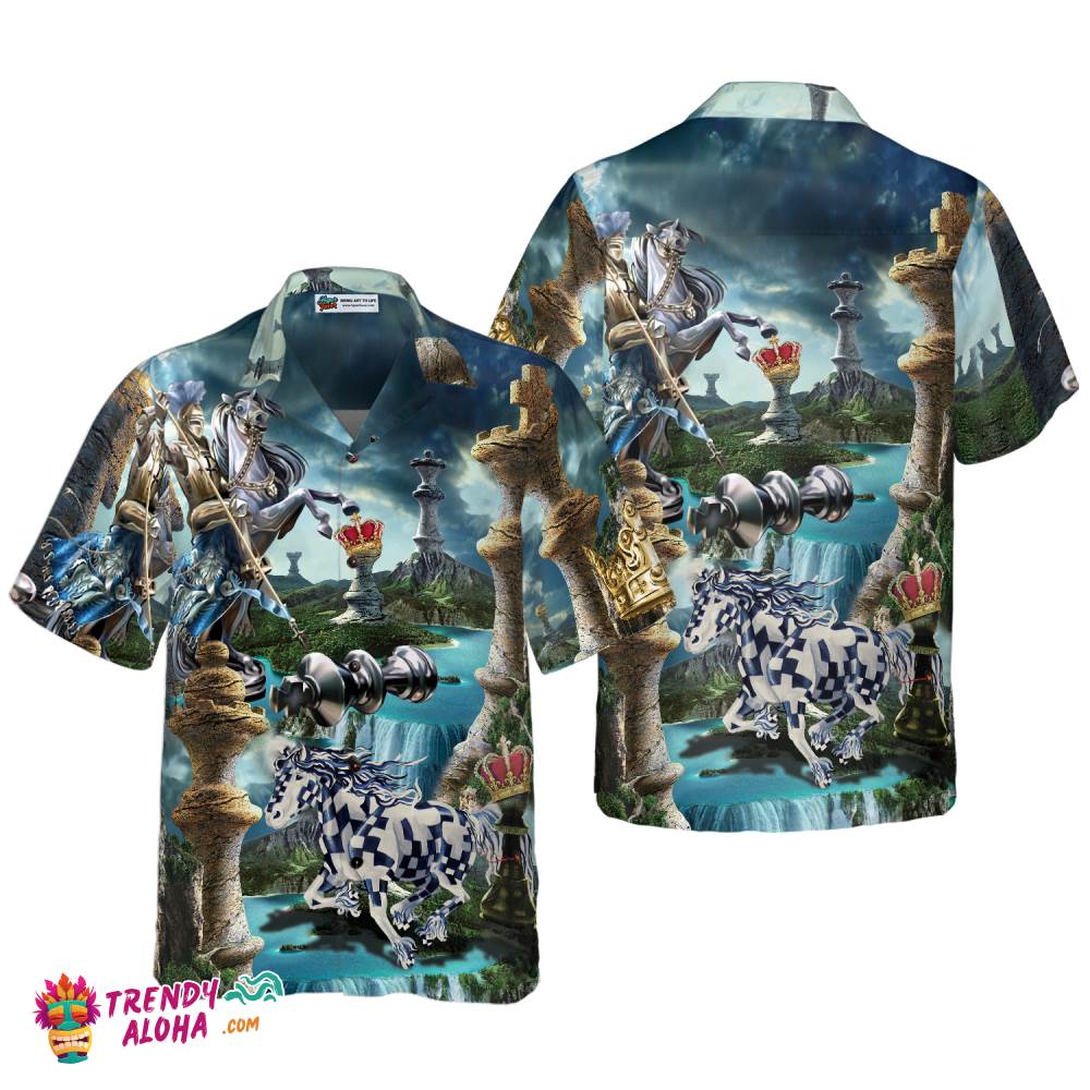 Chess Is My Life Hawaiian Shirt For Men, Blue Chess Shirt Chess Is My Life Hawaiian Shirt For Men, Blue Chess Shirt