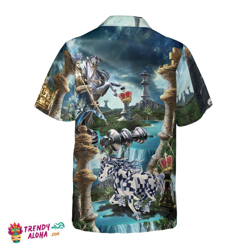 Chess Is My Life Hawaiian Shirt For Men, Blue Chess Shirt