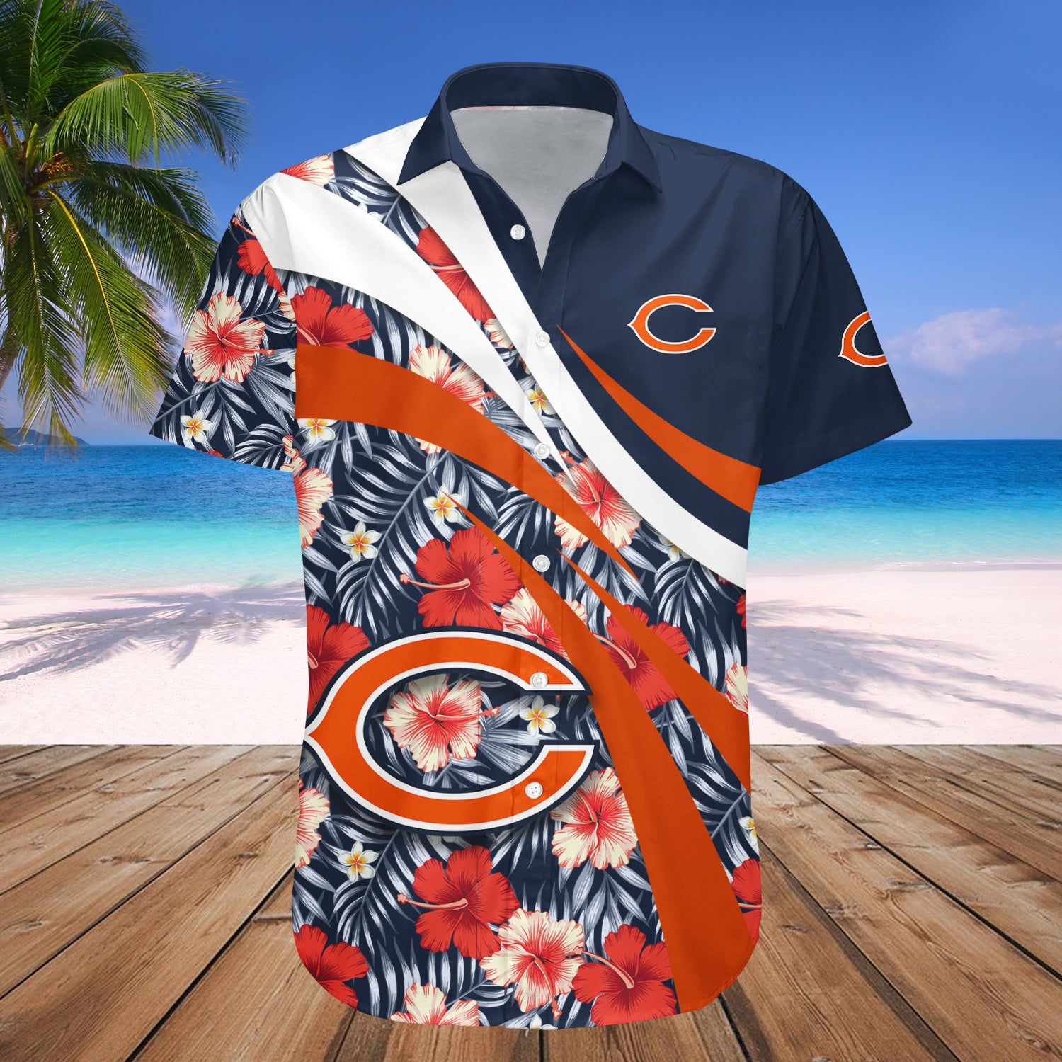 Chicago Bears Hawaii Shirt Hibiscus Sport Style – NFL