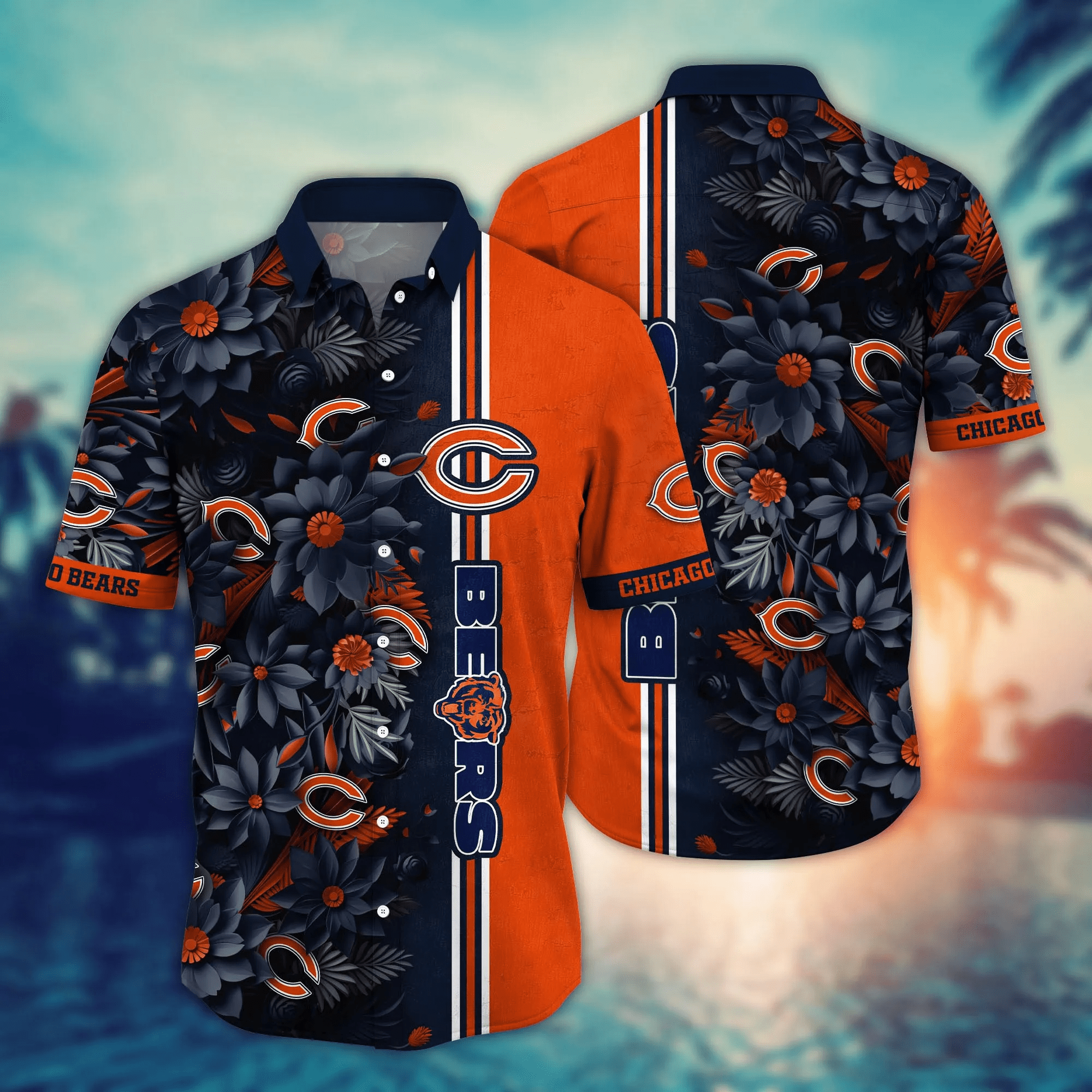 Chicago Bears NFL Hawaiian Shirt Custom Sandcastles Aloha Shirt