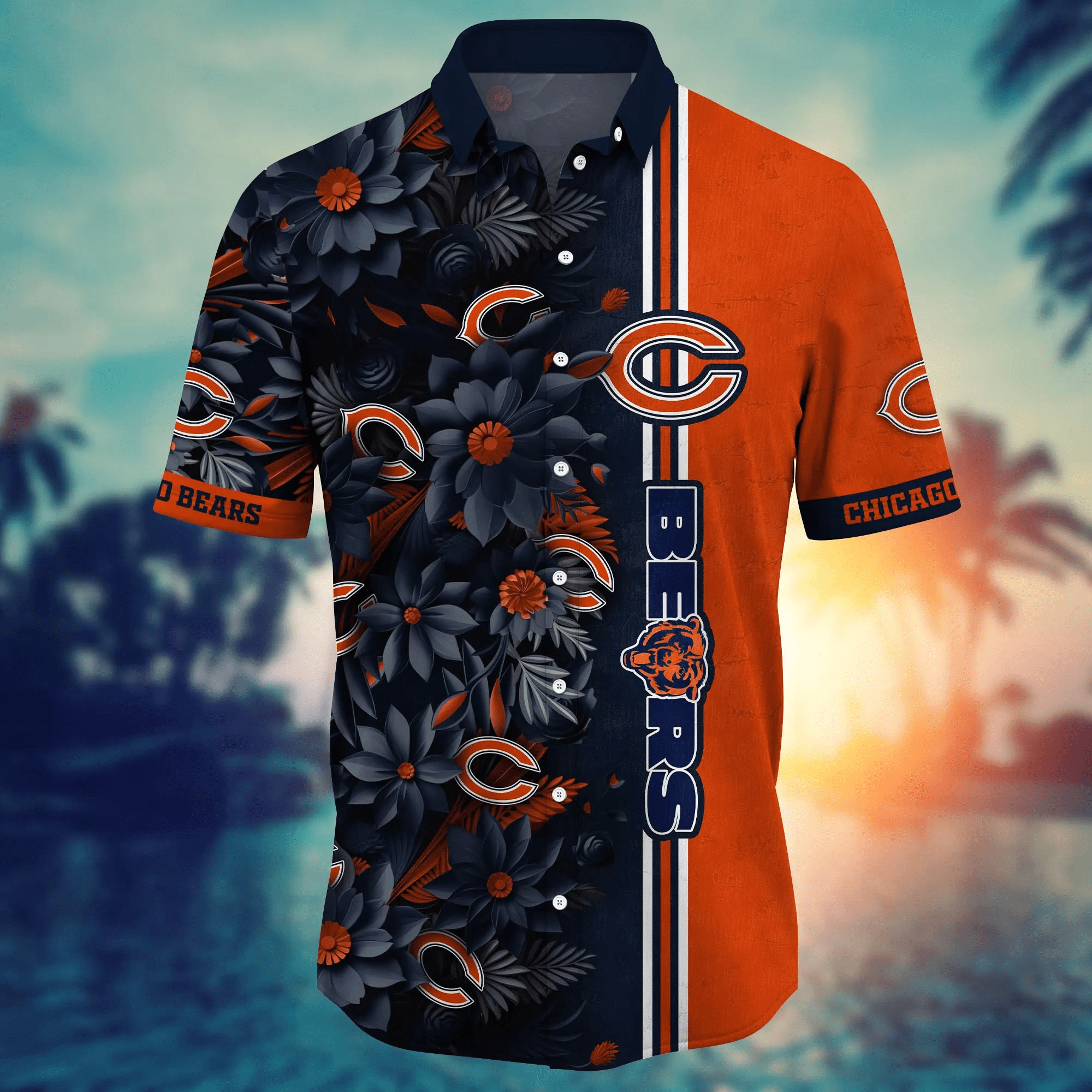 Chicago Bears NFL Hawaiian Shirt Custom Sandcastles Aloha Shirt