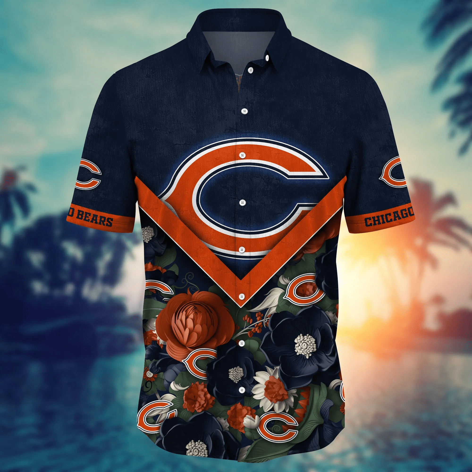 Chicago Bears NFL Hawaiian Shirt Custom Swimsuits Aloha Shirt