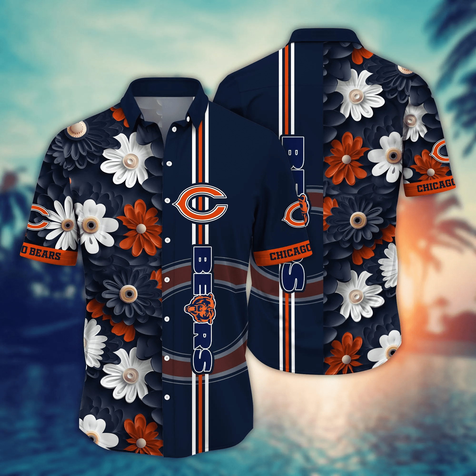 Chicago Bears NFL Hawaiian Shirt Heat Aloha Shirt