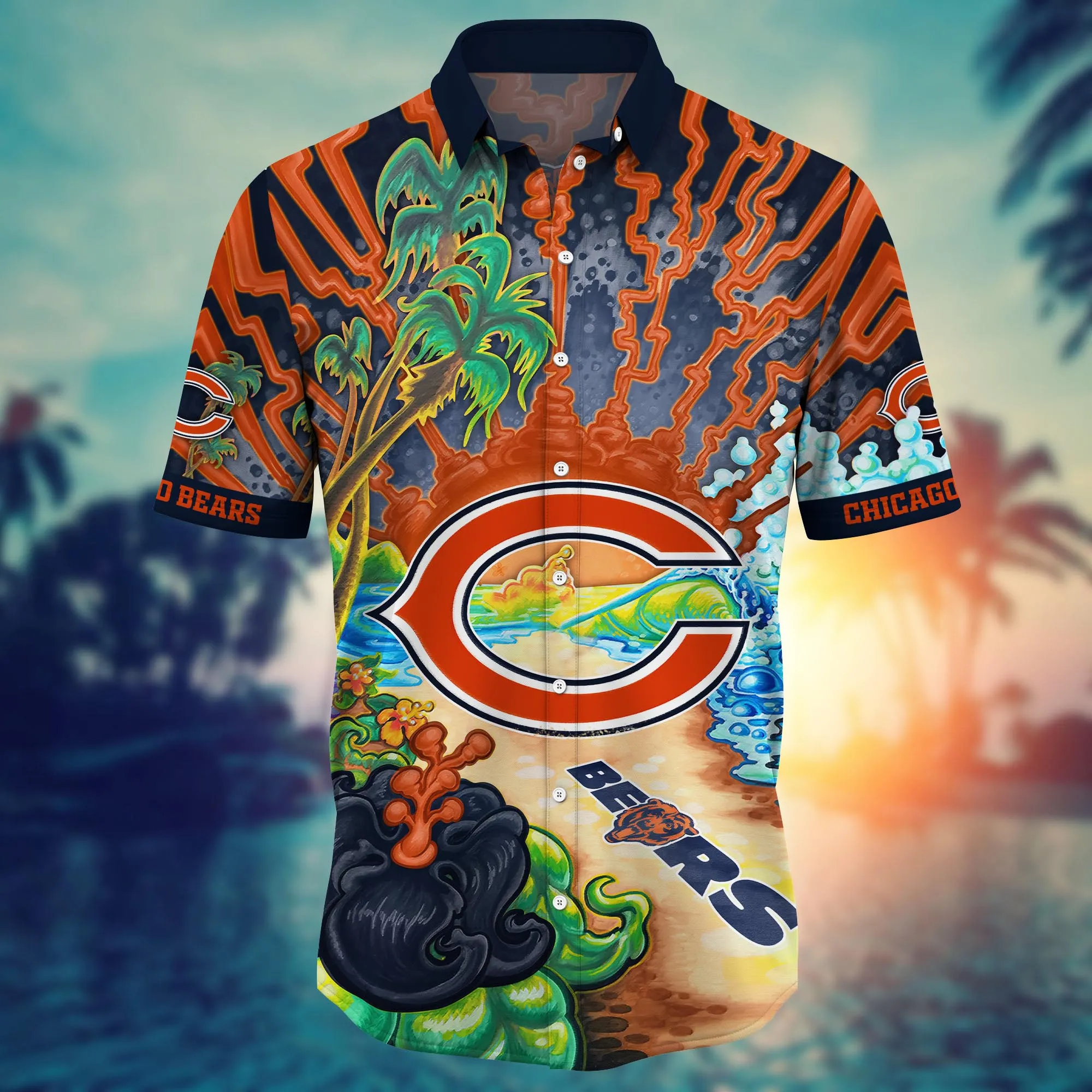Chicago Bears NFL Hawaiian Shirt Hot Sandstime Aloha Shirt