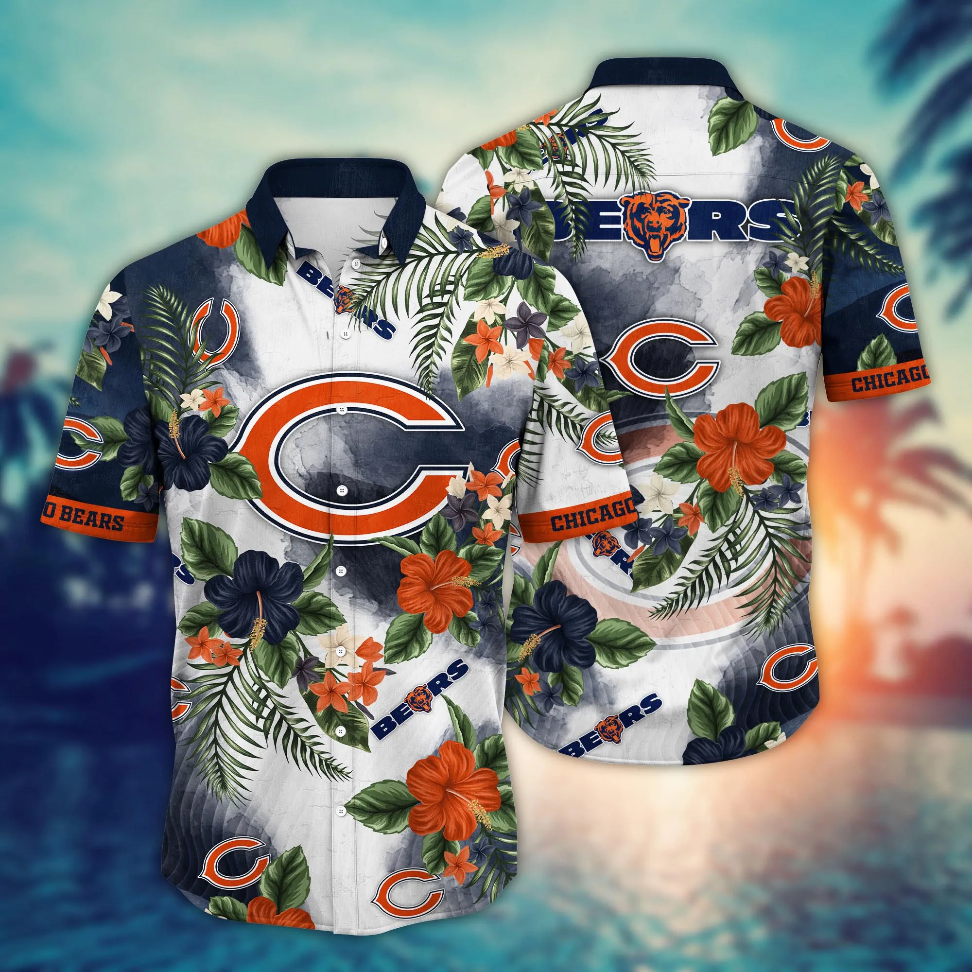 Chicago Bears NFL Hawaiian Shirt Julytime Aloha Shirt
