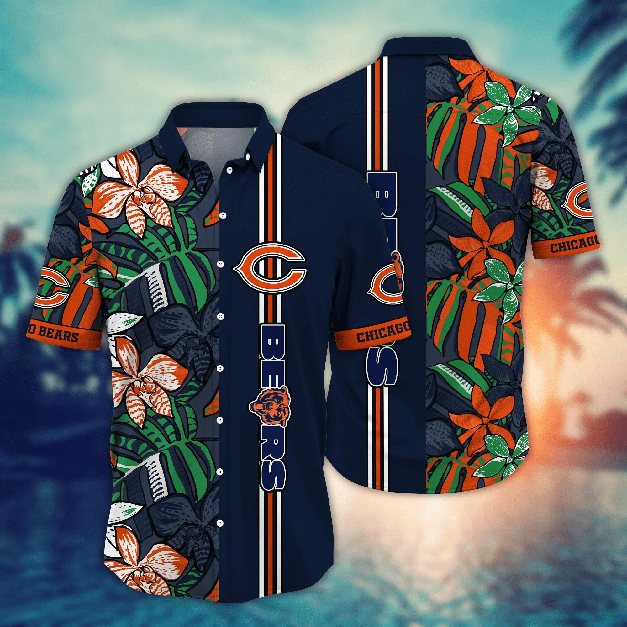 Chicago Bears NFL Hawaiian Shirt Sandals Aloha Shirt