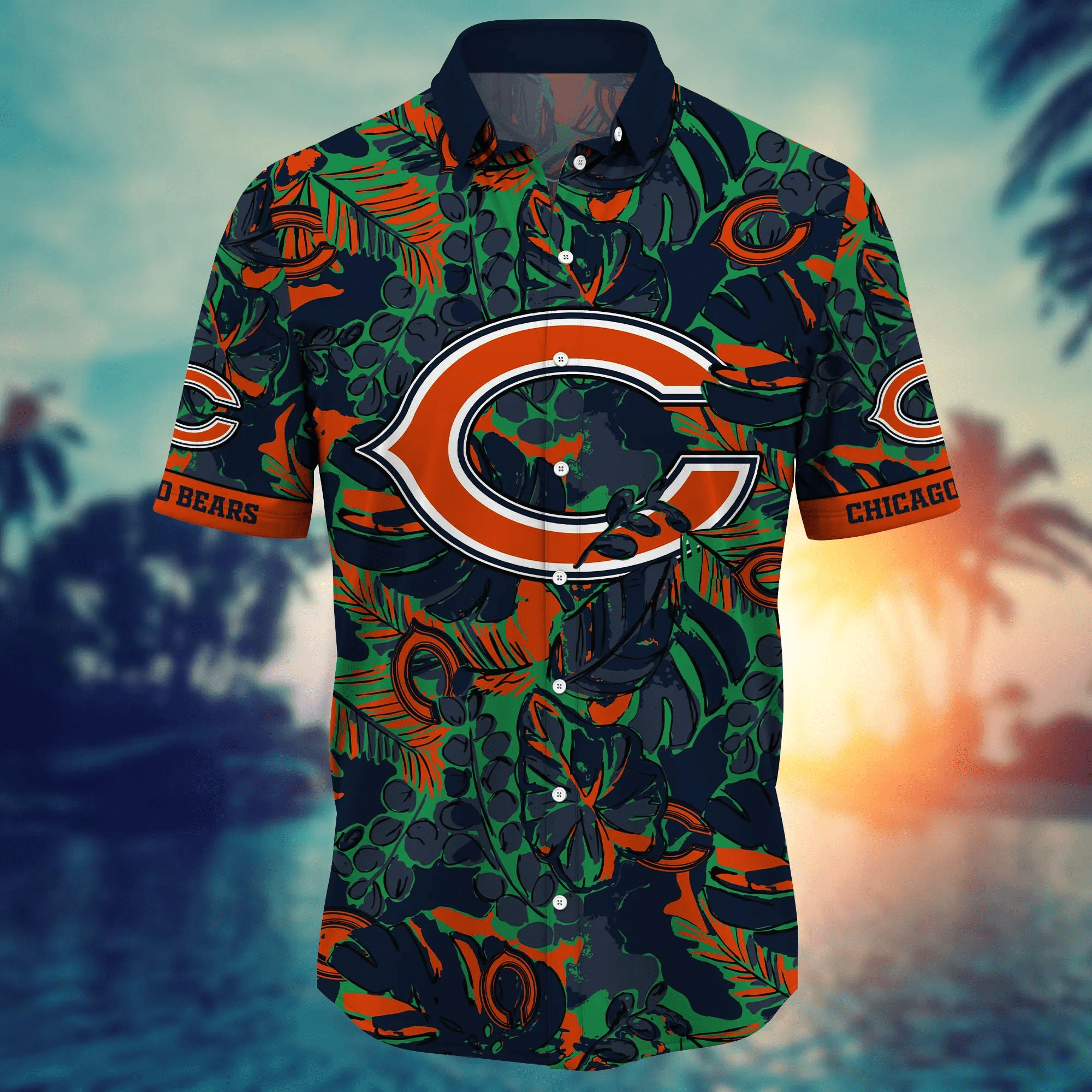 Chicago Bears NFL Hawaiian Shirt Summery Aloha Shirt