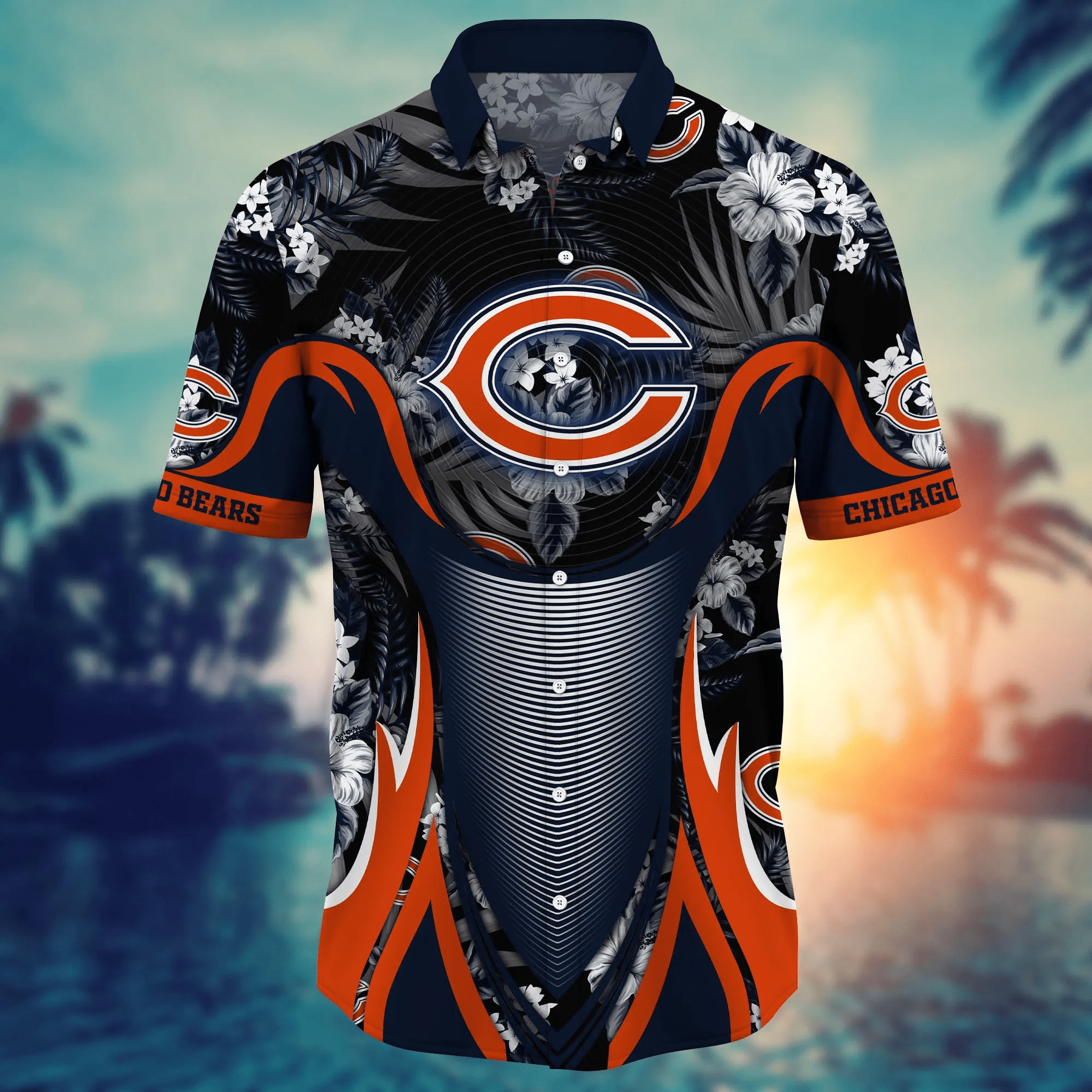 Chicago Bears NFL Hawaiian Shirt Sun-Soaked Aloha Shirt