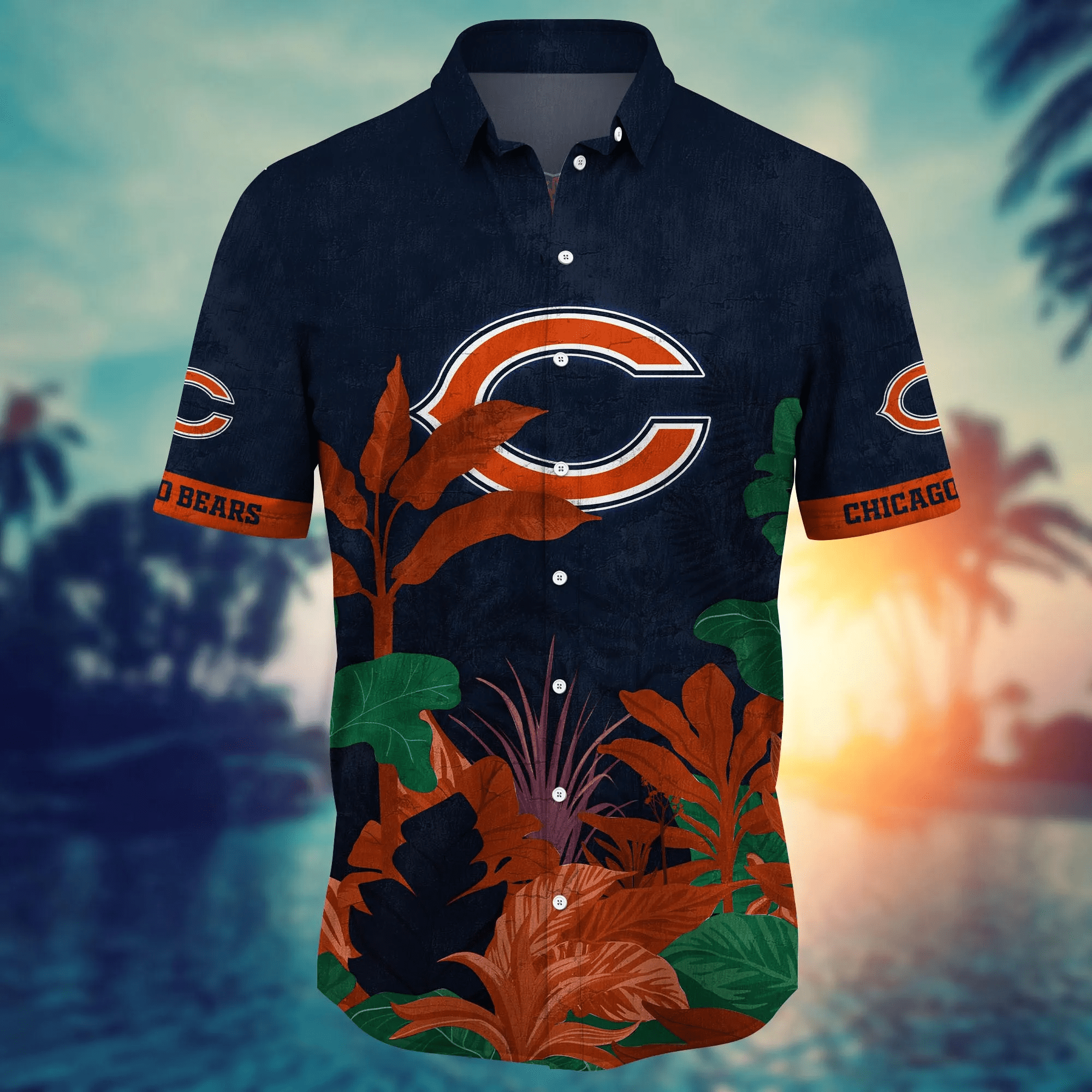 Chicago Bears NFL Hawaiian Shirt Water Sports Fixture Shirts