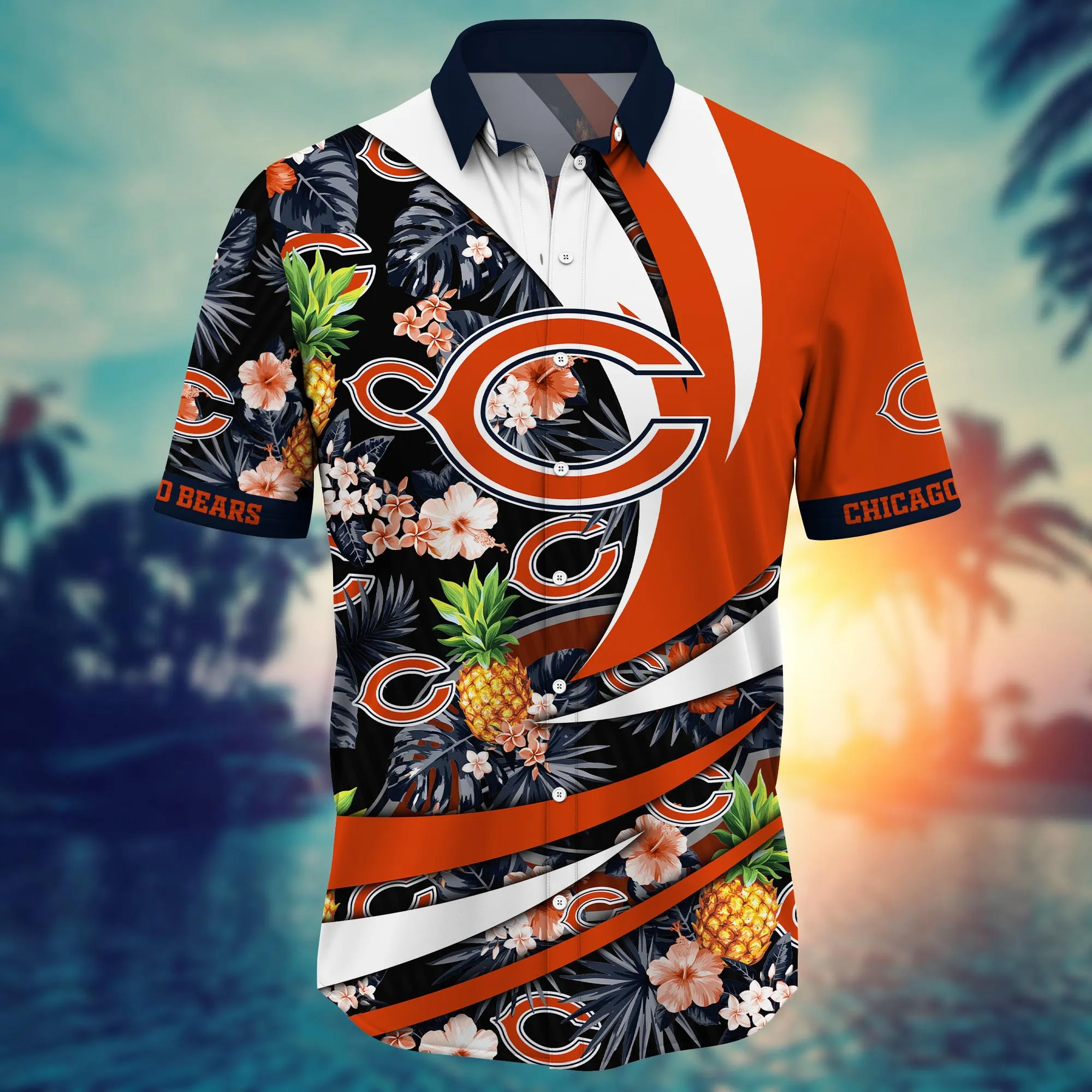Chicago Bears NFL Hawaiian Shirt Watermelons Aloha Shirt