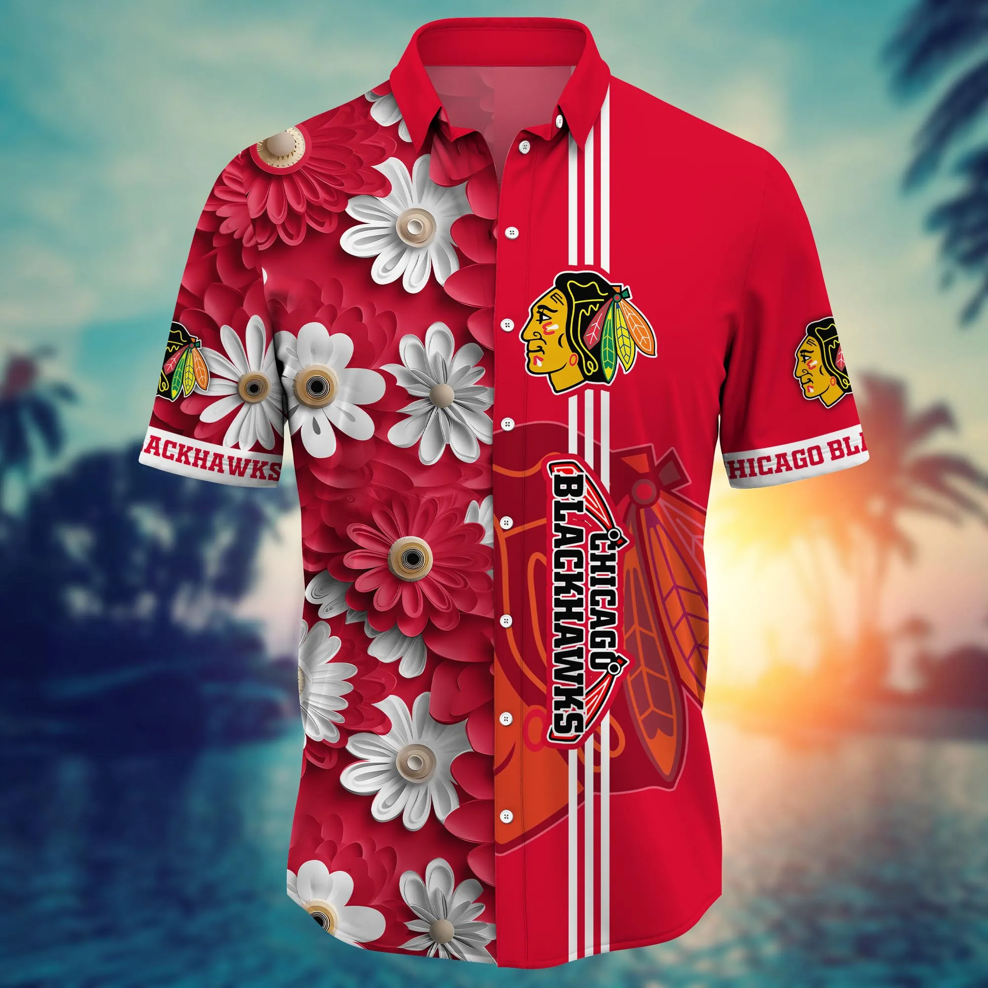 Chicago Blackhawks NHL Hawaiian Shirt Summery Aloha Shirt