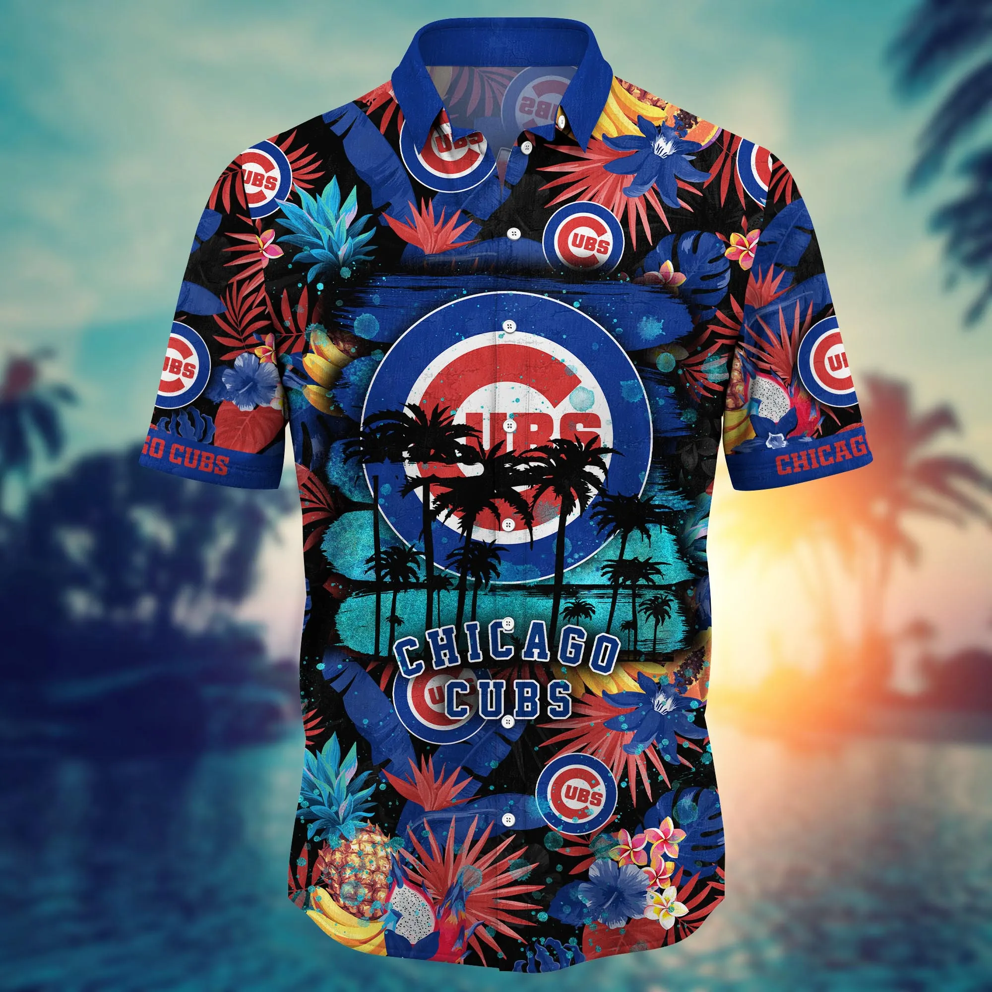 Chicago Cubs MLB Hawaiian Shirt Brightness Aloha Shirt