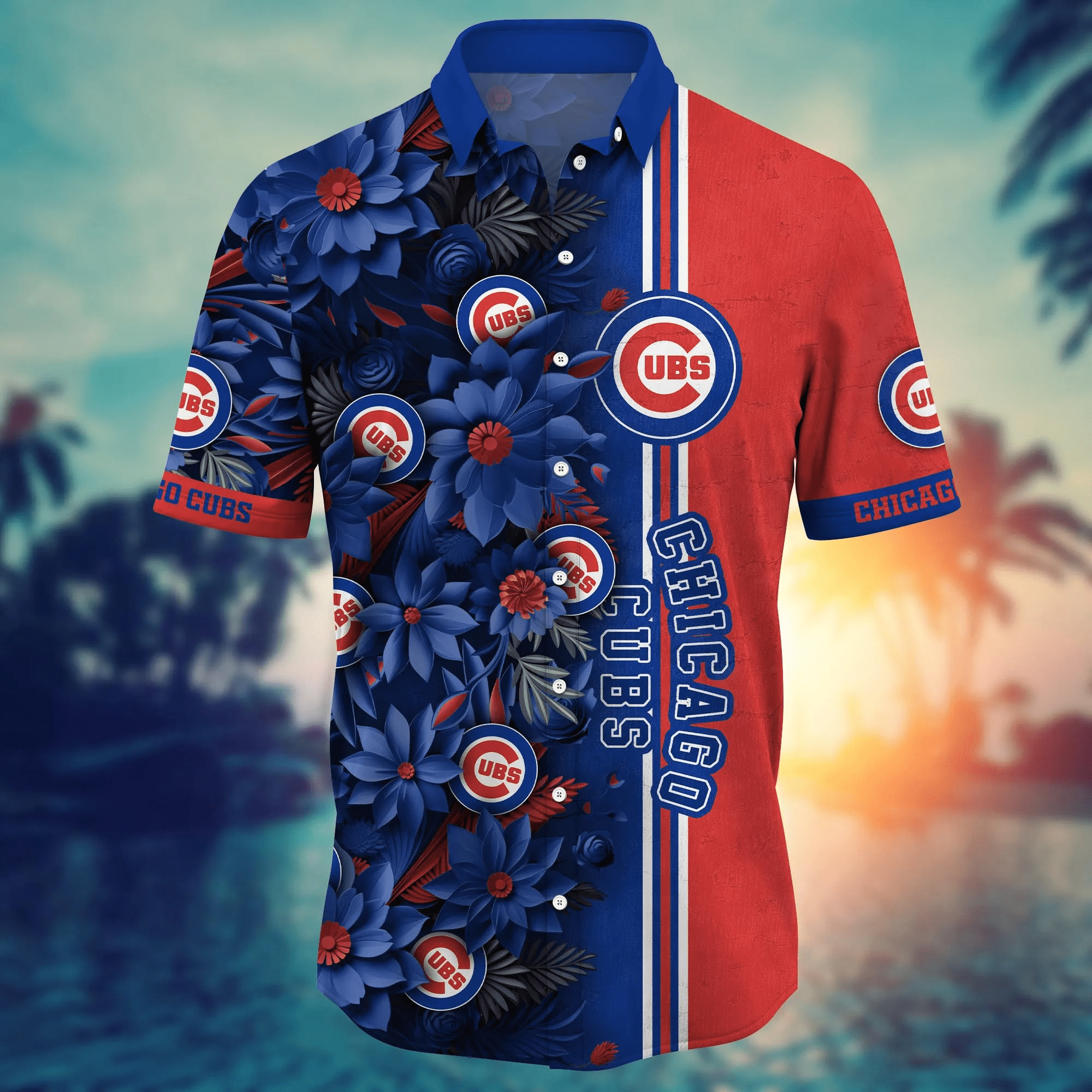 Chicago Cubs MLB Hawaiian Shirt Custom Outdoor Movies Aloha Shirt