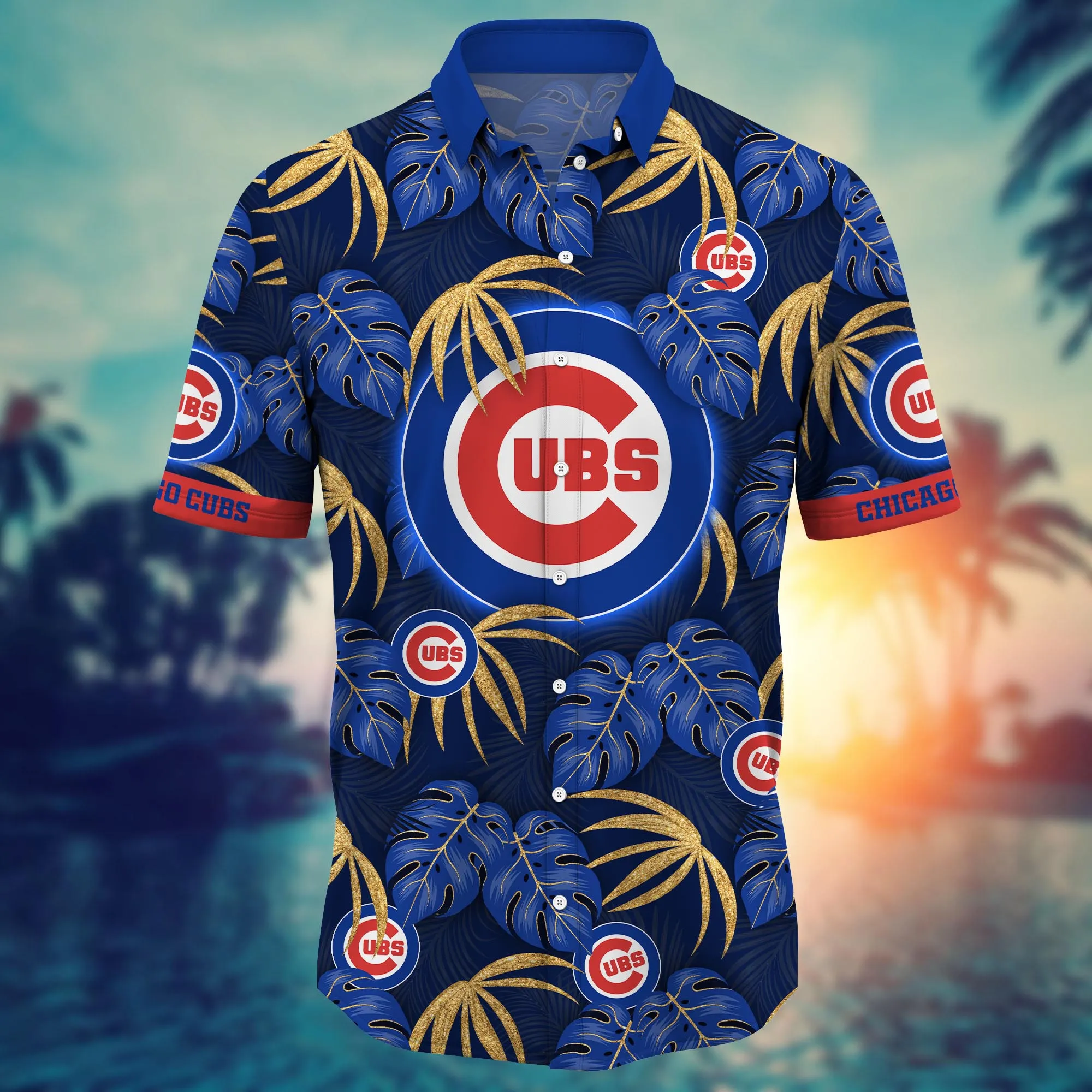 Chicago Cubs MLB Hawaiian Shirt Ocean Waves Aloha Shirt