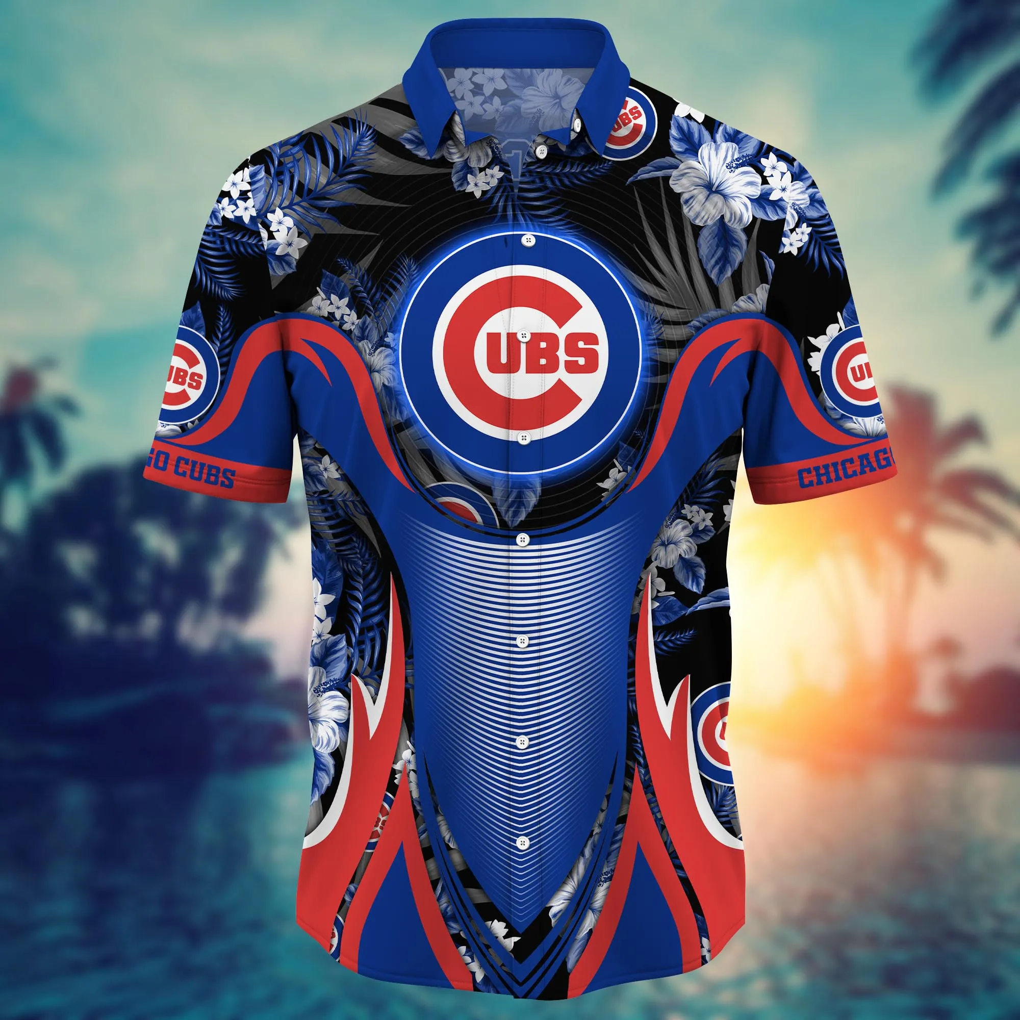 Chicago Cubs MLB Hawaiian Shirt Sunlight Aloha Shirt