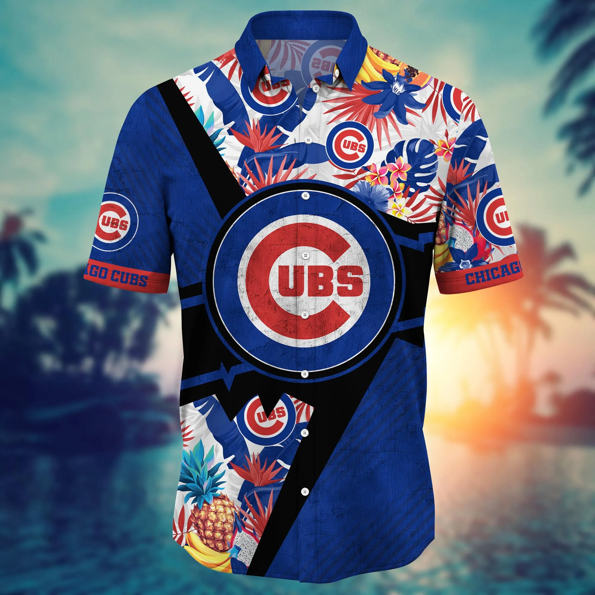 Chicago Cubs MLB Hawaiian Shirt Sunshine Aloha Shirt