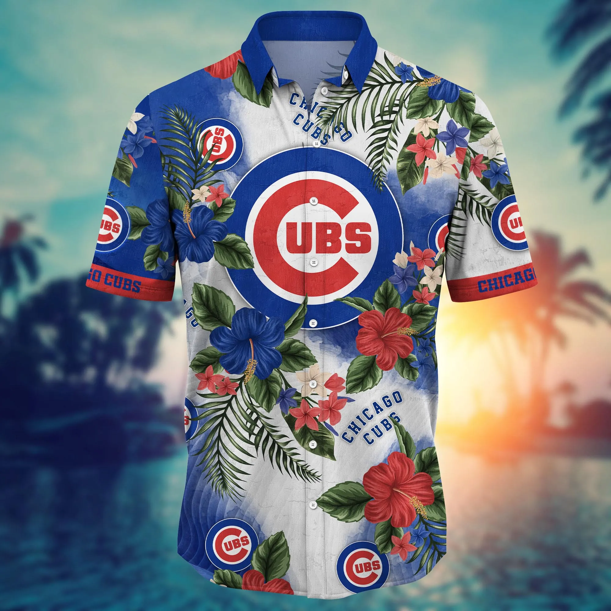 Chicago Cubs MLB Hawaiian Shirt Warm Daystime Aloha Shirt