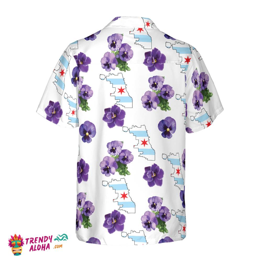 Chicago Proud Official Flower Hawaiian Shirt
