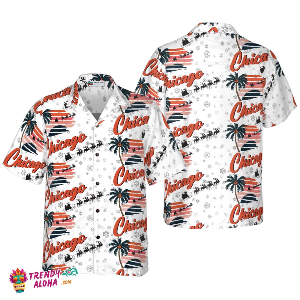Chicago Winter Hawaiian Shirt