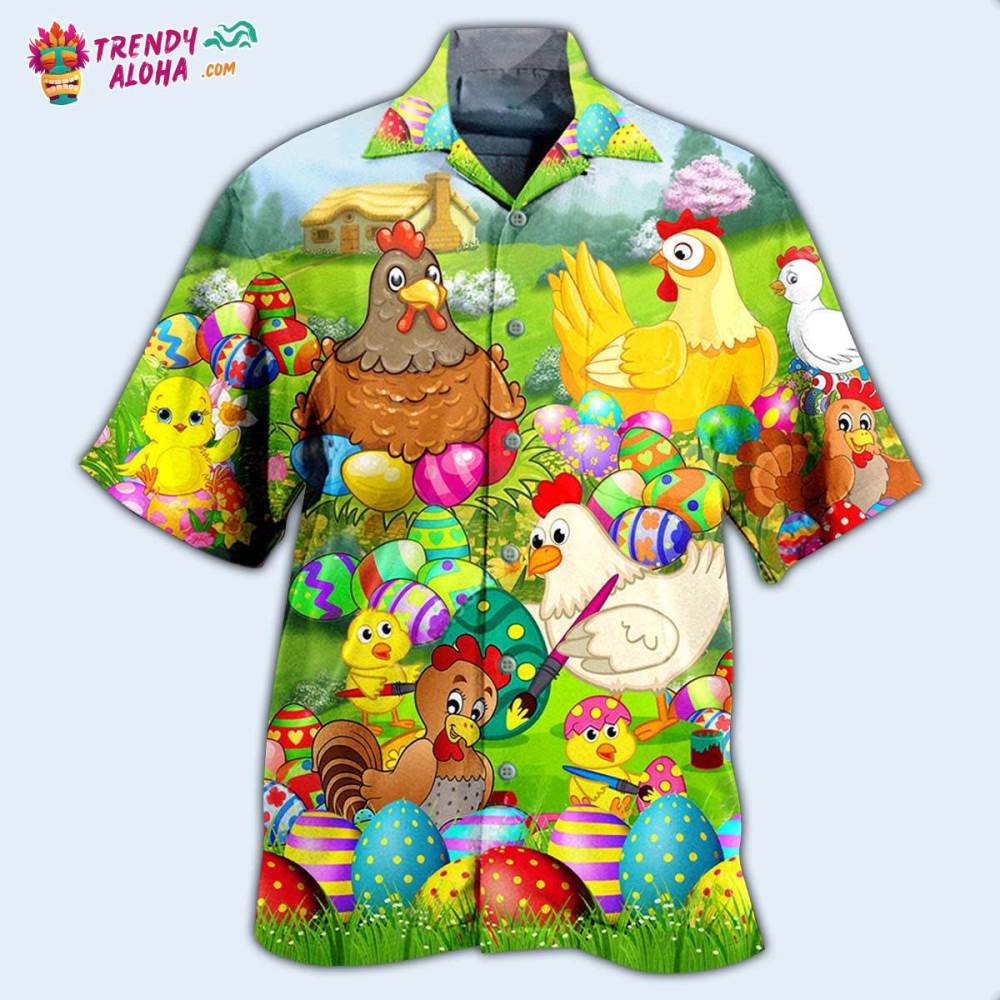 Chicken Easter Eggs So Cute Hawaiian Shirt – Trendy Aloha
