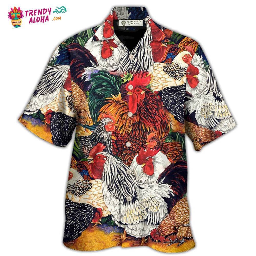 Chicken Farm Awesome Love Life Hawaiian Shirt – Trendy Aloha Chicken Farm Awesome Love Life Hawaiian Shirt – Trendy Aloha