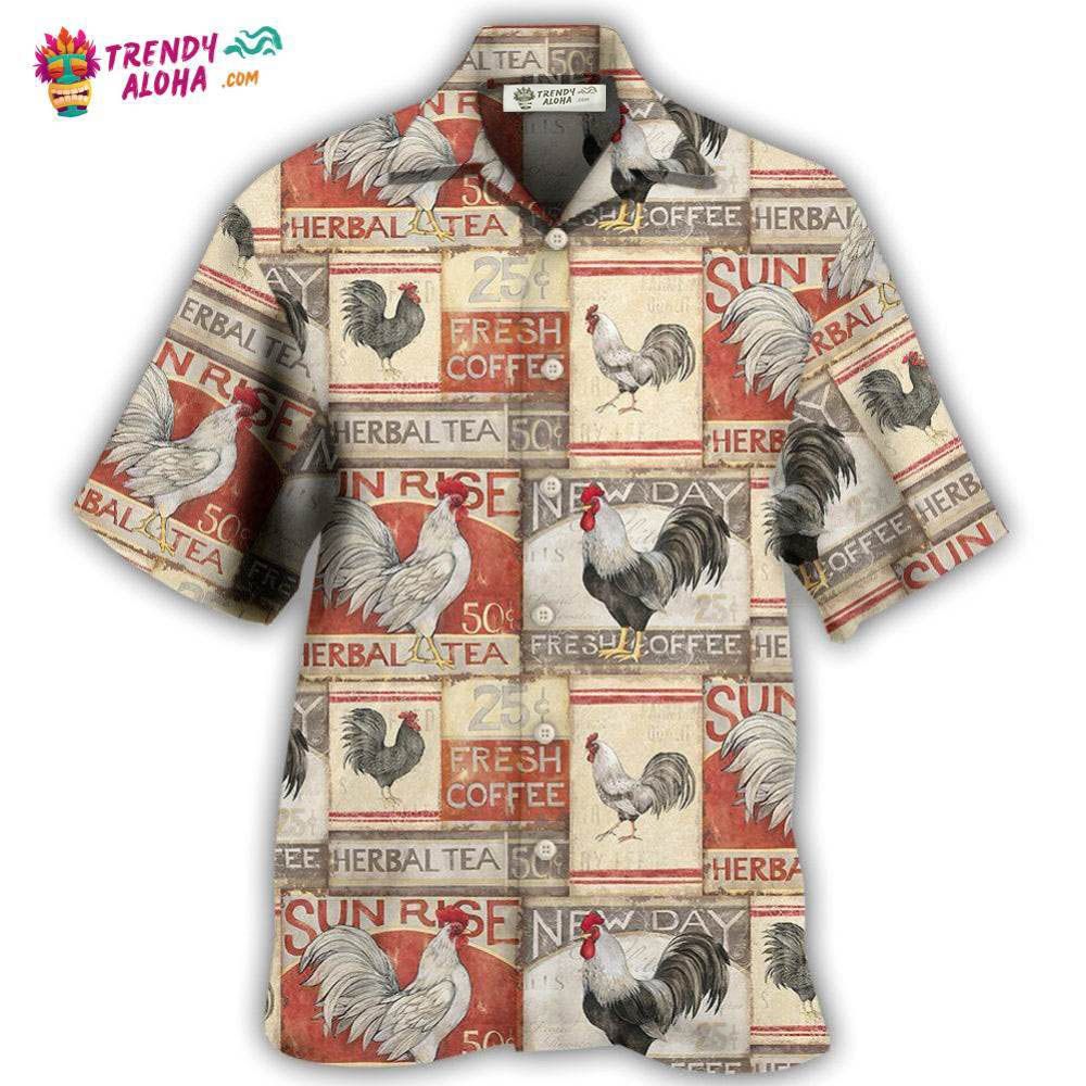 Chicken Farmhouse Patch Hawaiian Shirt – Trendy Aloha Chicken Farmhouse Patch Hawaiian Shirt – Trendy Aloha