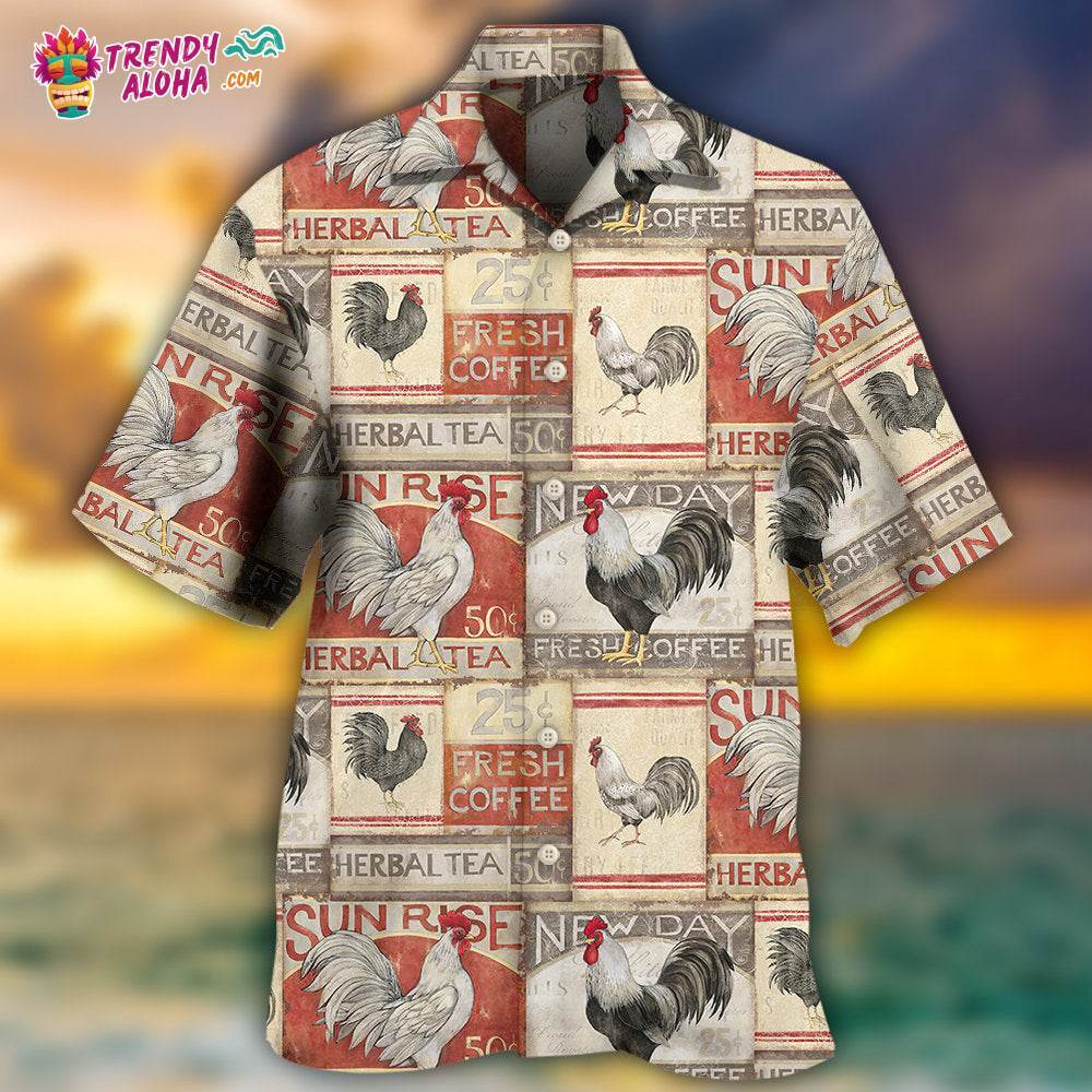 Chicken Farmhouse Patch Hawaiian Shirt – Trendy Aloha