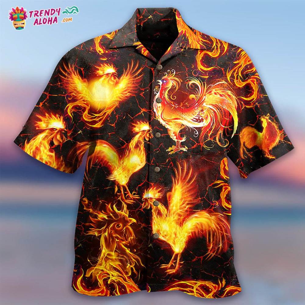 Chicken Fire Love It Hawaiian Shirt – Trendy Aloha