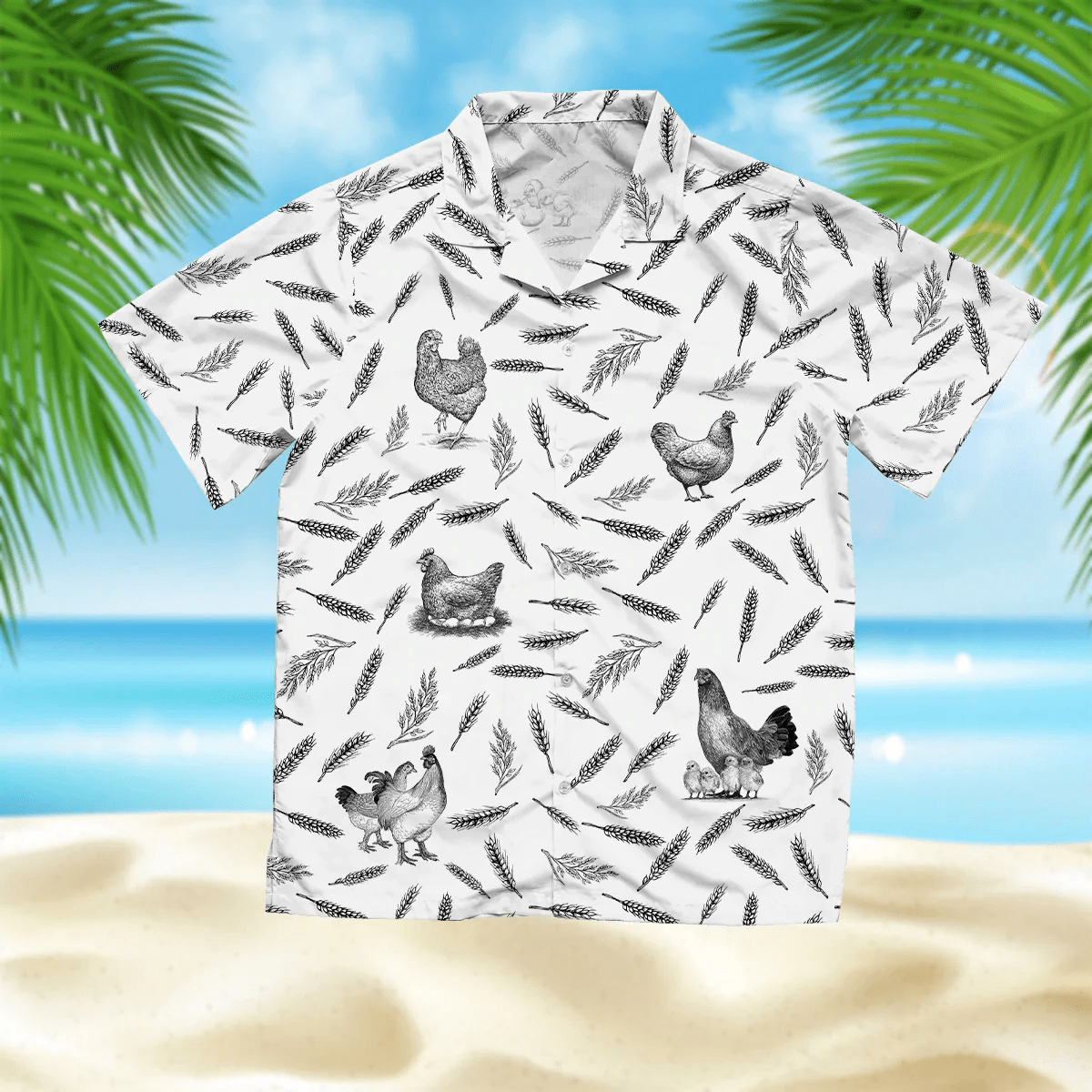 Chicken Pattern – Farm Trendy Hawaiian Shirt, Summer Trendy Hawaiian Shirts For Men And Women Aloha Beach Shirt
