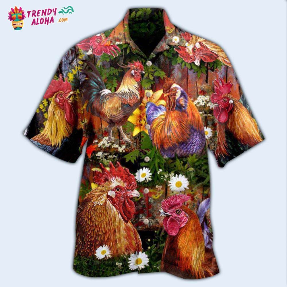 Chicken Rise A Shine Rooster Hawaiian Shirt – Trendy Aloha
