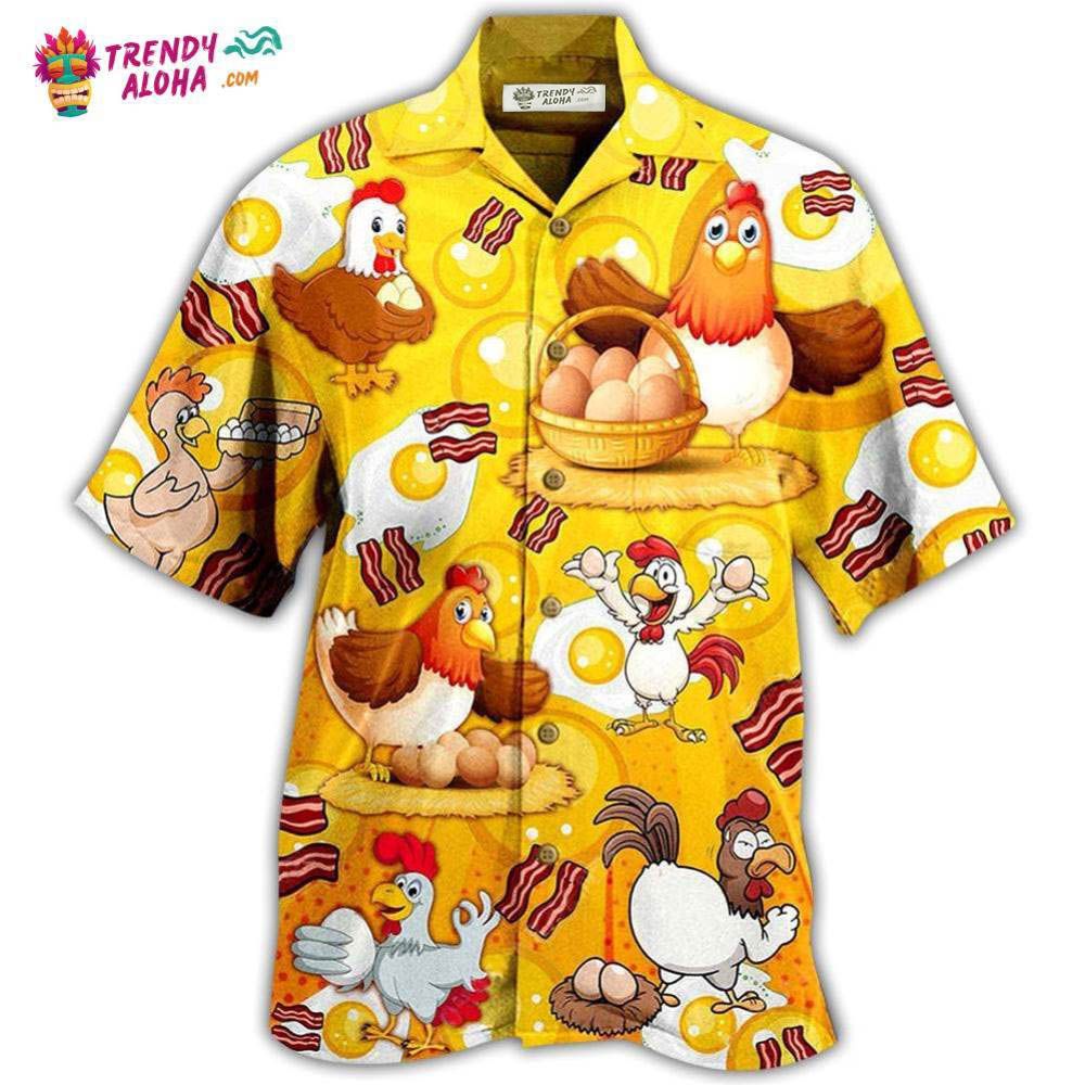 Chicken The Pet That Poops Breakfast Hawaiian Shirt – Trendy Aloha Chicken The Pet That Poops Breakfast Hawaiian Shirt – Trendy Aloha