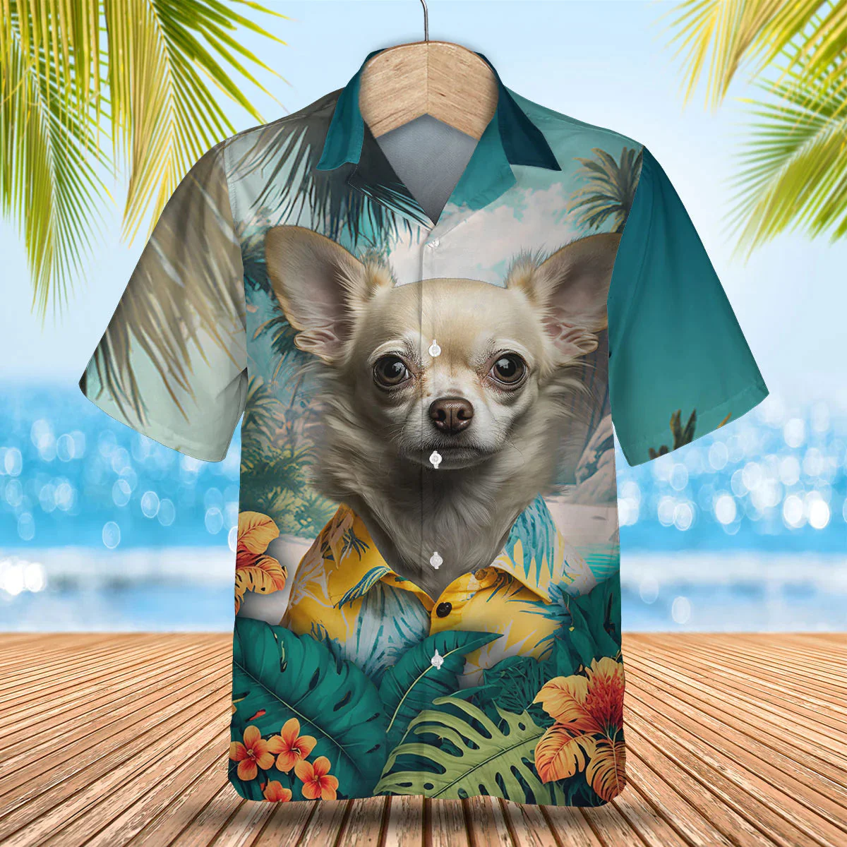 Chihuahua 2 Tropical Trendy Hawaiian Shirt, Dog Trendy Hawaiian Shirt, Summer Gifts For Dog Lover