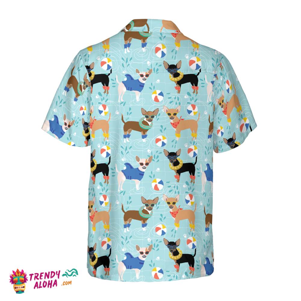 Chihuahua Pool Party Hawaiian Shirt