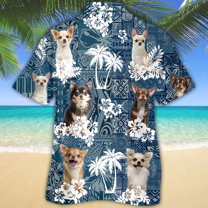 Chihuahua Trendy Hawaiian Shirt