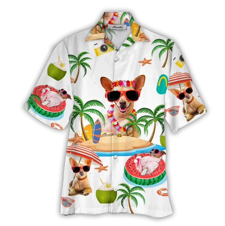 Chihuahua Trendy Hawaiian Shirt For Men & Women, Gift For Dog Lovers