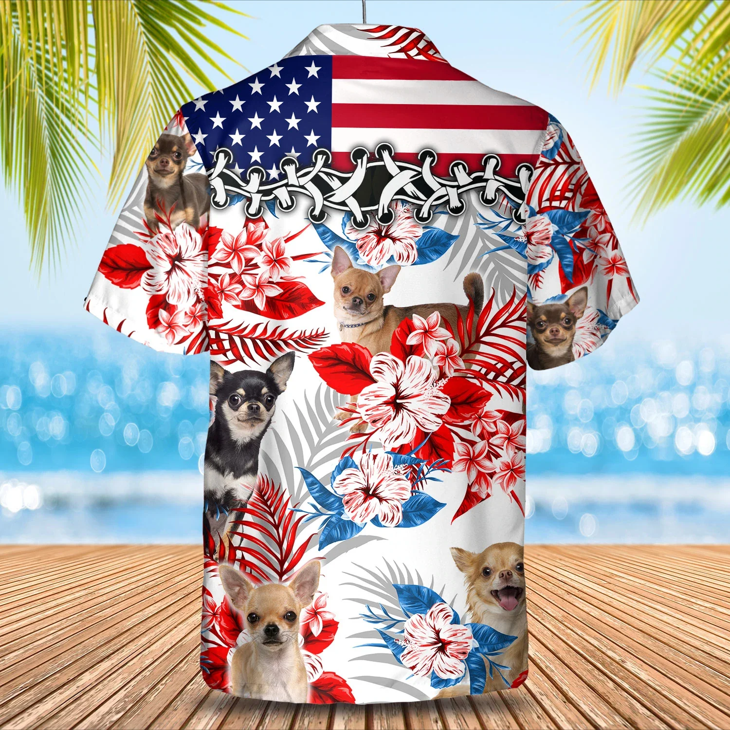 Chihuahua Trendy Hawaiian Shirt, Summer Aloha Shirt, Men Trendy Hawaiian Shirt, Women Trendy Hawaiian Shirt