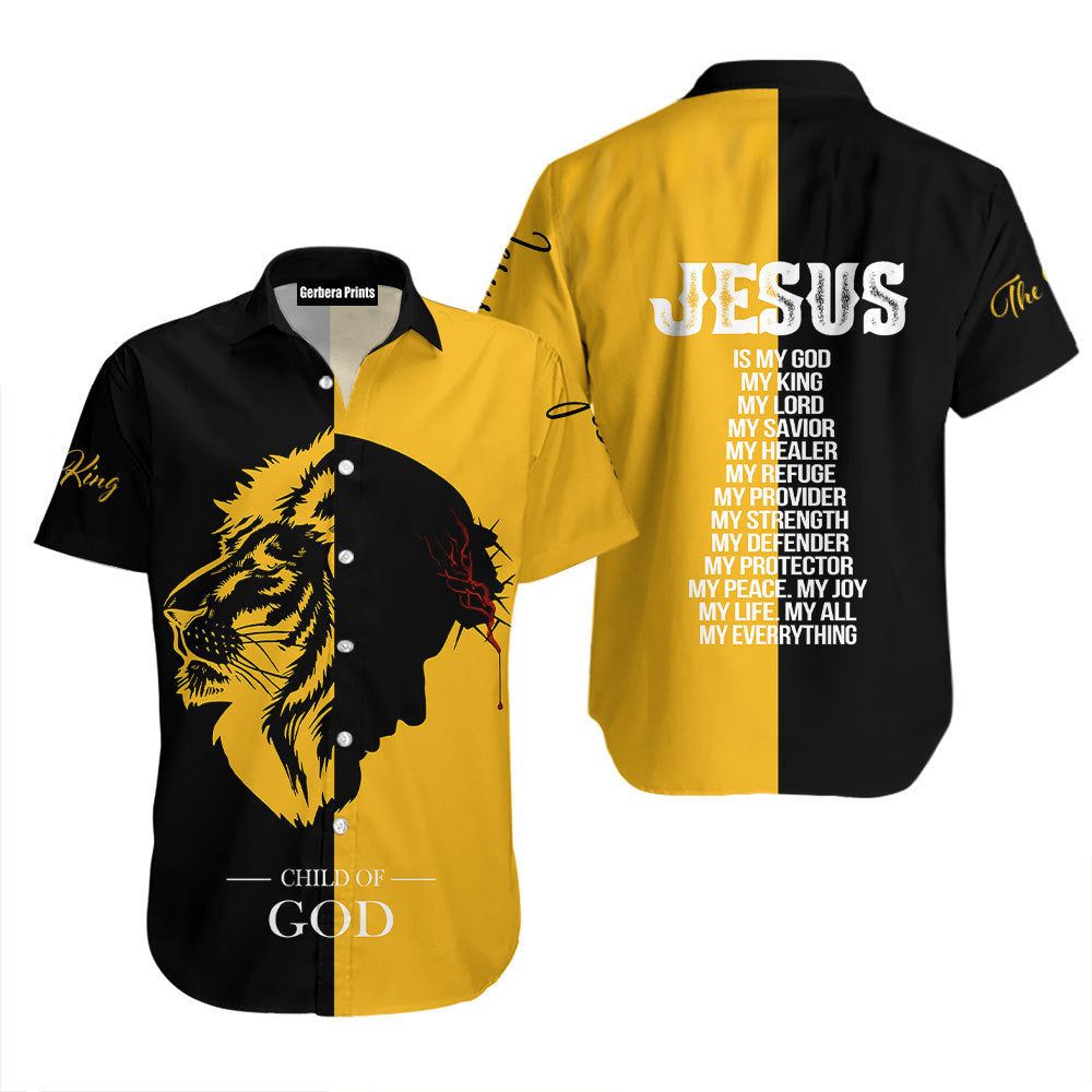 Child Of God Yellow Jesus Aloha Hawaiian Shirts For Men & For Women | Child Of God Yellow Jesus Aloha Hawaiian Shirts For Men & For Women |