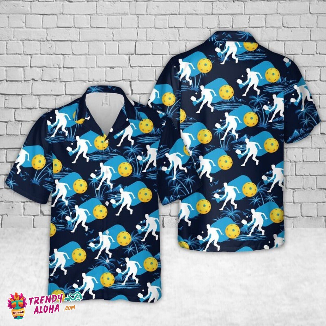 Children’s Pickleball Sport Enthusiasts Tropical Hawaiian T-Shirt