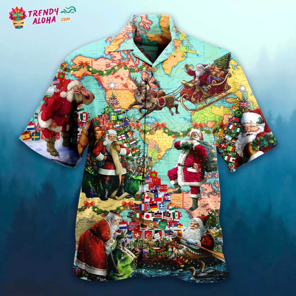 Chirstmas Love Santa Hawaiian Shirt – Trendy Aloha